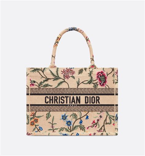 floral dior tote|christian Dior book tote personalized.